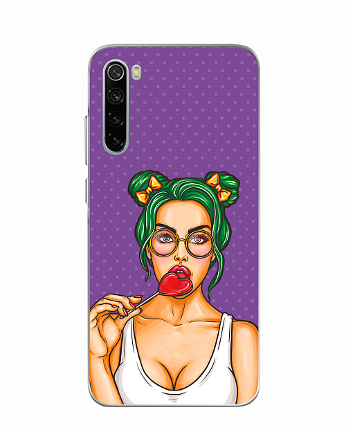 Silicone case for Xiaomi Redmi Note 8 Girl with a Lollipop Silicone case for Xiaomi Redmi Note 8 Girl with a Lollipop