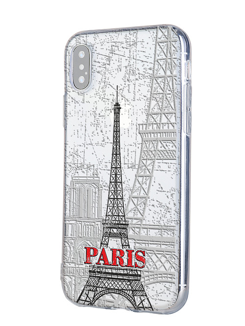 Silicone case for Apple iPhone X Paris Silicone case for Apple iPhone X Paris