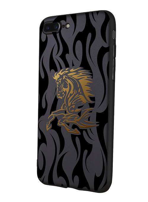 Silicone case for Apple iPhone 8 Plus Dubai: The stallion Silicone case for Apple iPhone 8 Plus Dubai: The stallion
