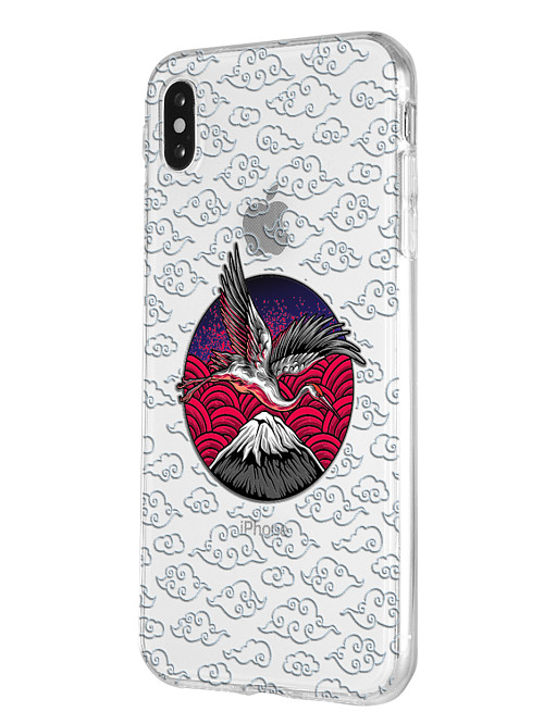 Silicone case for Apple iPhone Xs Max Crane Silicone case for Apple iPhone Xs Max Crane